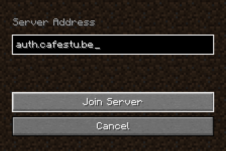 Minecraft direct connect screen